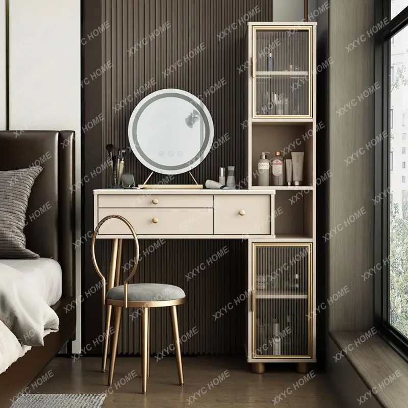 

Dresser New Light Luxury and Simplicity Storage Makeup Table Retractable Storage Integrated Dresser Master Bedroom Table