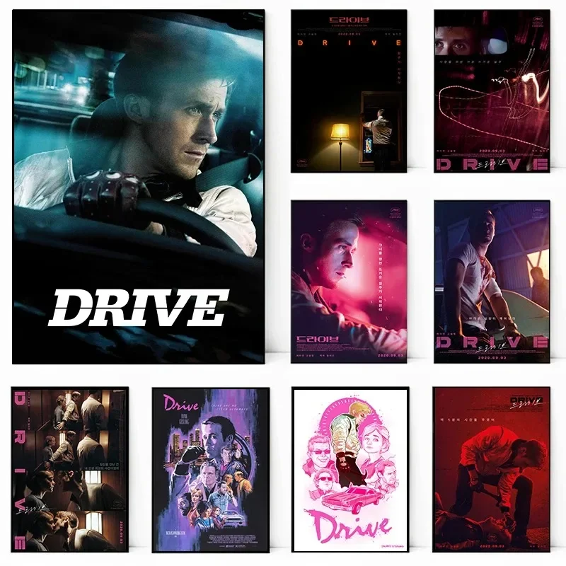 Drive Poster Classic horror movie Canvas printing cinema Wall art decoration hanging paintings For Home Living Room decoration