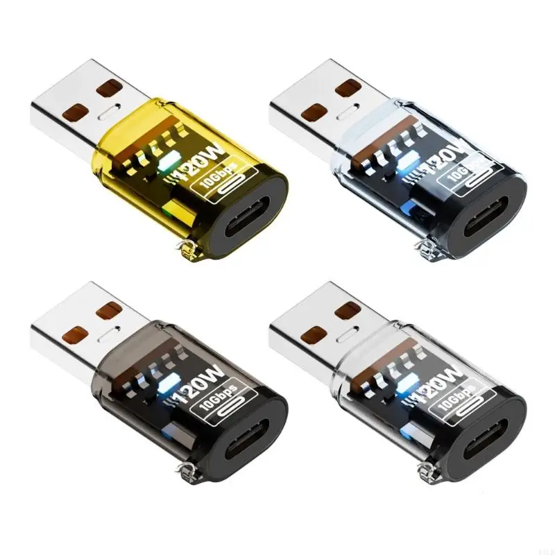 2025 Новая прозрачная оболочка OTG Adapter Type-C Женщина для USB мужского конвертера для ноутбука