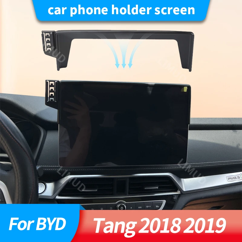 

Car Phone Holder Screen For BYD Tang 2018 2019 GPS Bracket Auto Smartphone Stand Gravity Car Accessories interior.