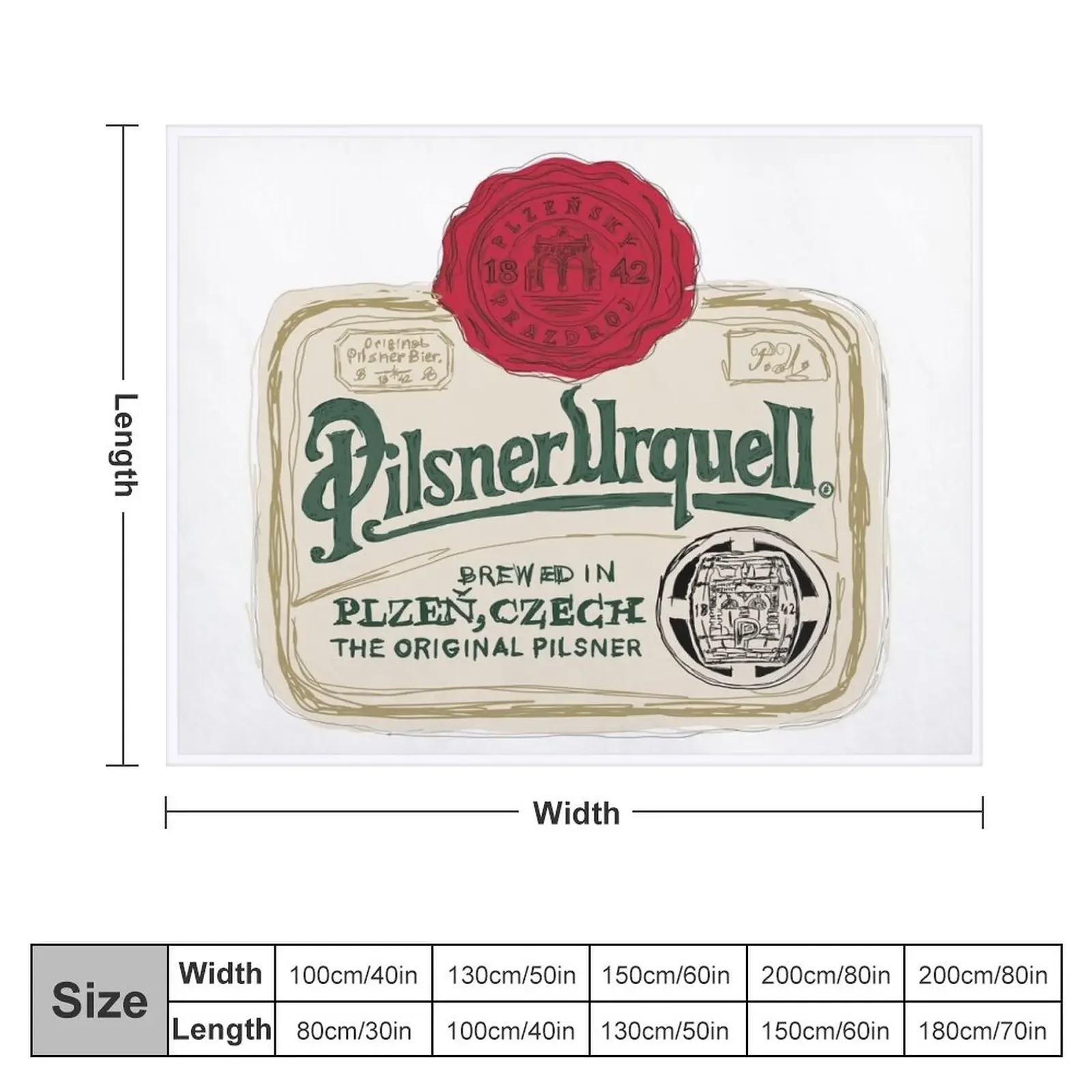 Pilsner Urquell POP Throw Blanket For Baby Camping Vintage Blankets