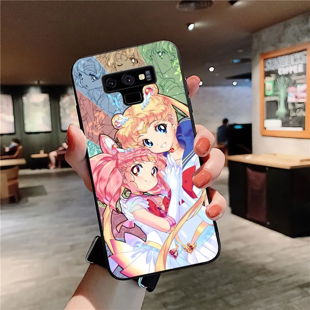 S-Sailors Anime M-Moon Phone Case For Samsung Note 8 9 10 20 pro plus lite M 10 11 20 30 21 31 51 A 21 22 42 02 03