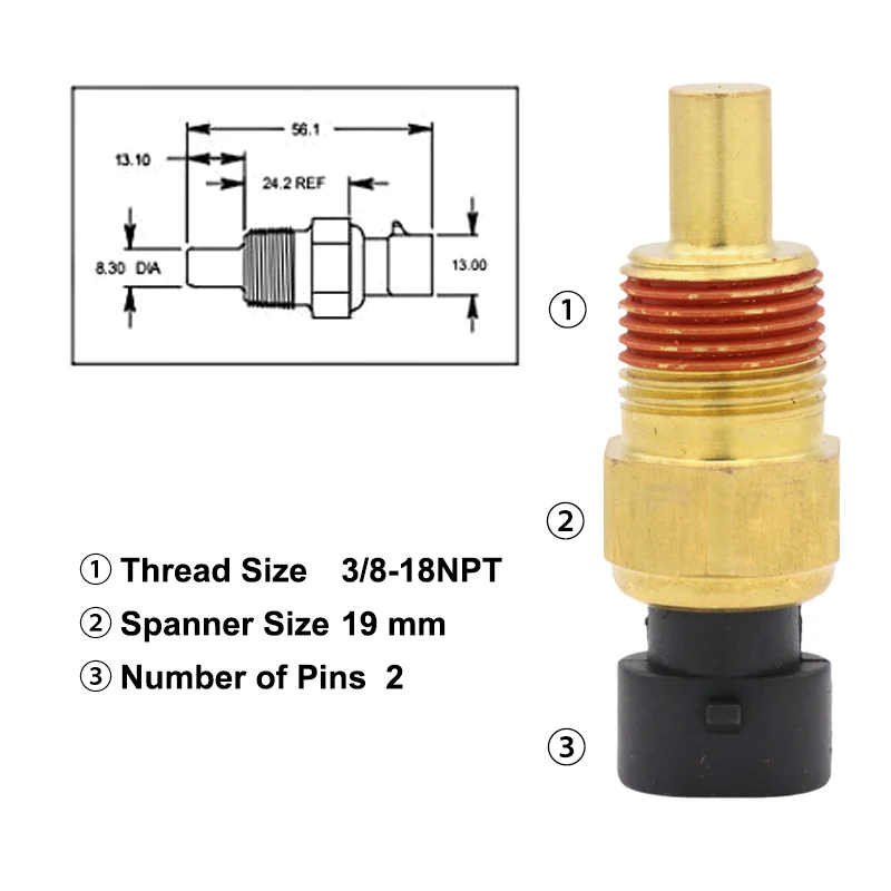 Multi-Purpose Coolant Temperature Sensor 213-928 15326386 5744030 for Chevrolet Opel Vauxhall Volvo 05744030 3850397
