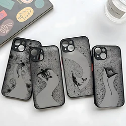 Ocean Animal Cute Dolphin Sea Turtle Phone Case For Samsung S24 S23 S22 S21 S20 S10 FE Note20 Note10 Plus Ultra Lite 5G Cover