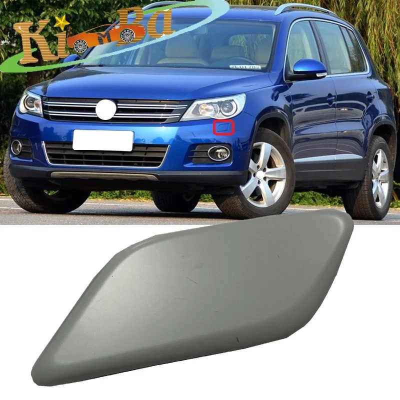 

KIMBA For VW Tiguan Import 2010-2012 Front Bumper Headlight Water Spray Nozzle Cover Head Lamp Washer Cleaning Spray Cap