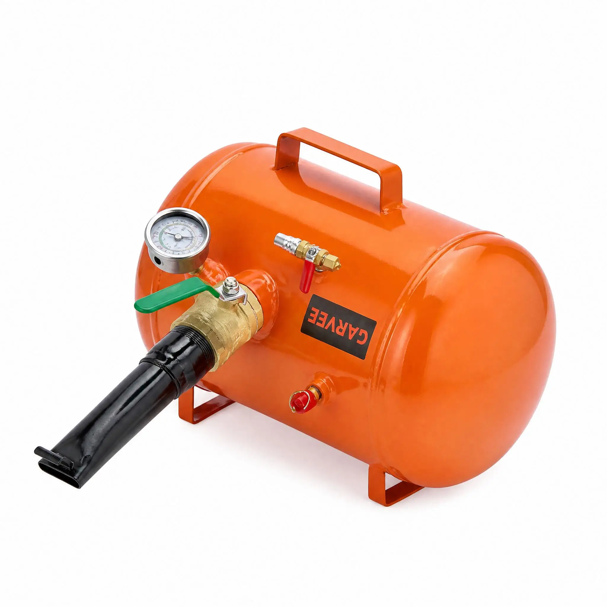 5/10 Gallon Steel Tire Bead Seater Blaster with Pressure Gauge and Handle Air Tire Inflator Tank for Car Truck ATV Tractor