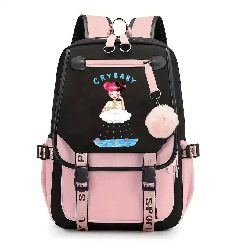 Melanie Martinez Cry Baby Backpack Print Backpacks Girls School Bag for Teenager Laptop Backpack for Fans Gift