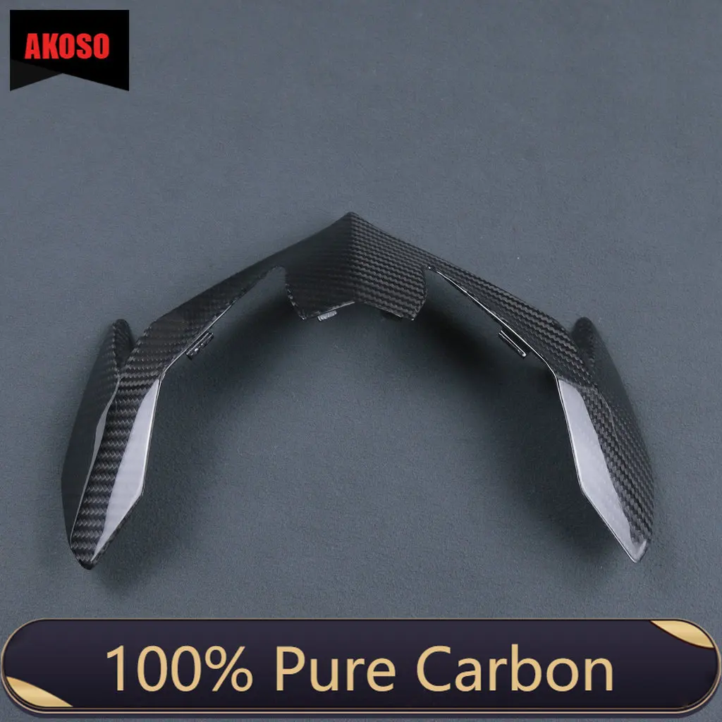 

100% Full Dry Carbon Fiber Upper Front Panel Cover Motorcycle Carbon Fiber Fairings Kits For Kawasaki Z900 2020 2021 20202