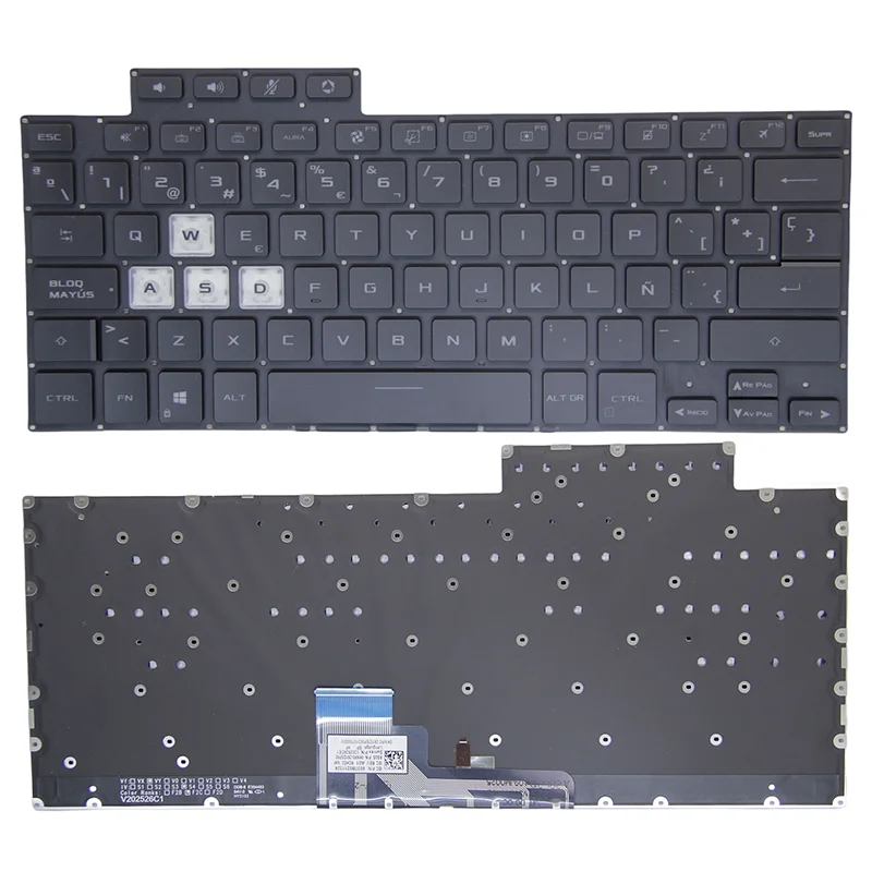 لوحة مفاتيح لغة تخطيط RU/SP/JP/TR/KR لـ Asus FX516 FX516P FX516PM FA516