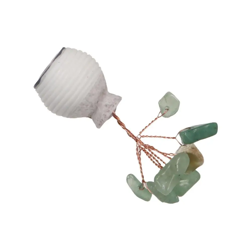

White Crystal Vase Crystal Tree Multicolor Model Mini Tree Ornaments Natural Handicrafts Crystal Wishing Tree Ornaments Office