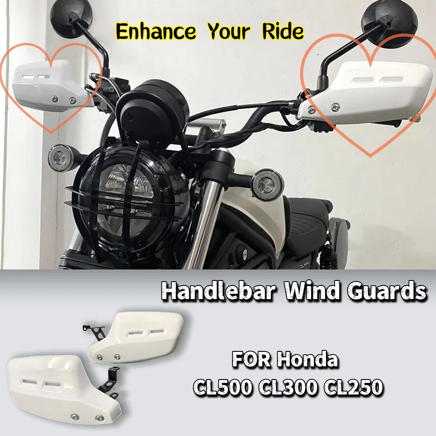 

Аксессуары для мотоциклов ветрозащитных ограждений на руль для Honda CL500 CL300 CL250 — защитные приспособления для рук мотоцикла