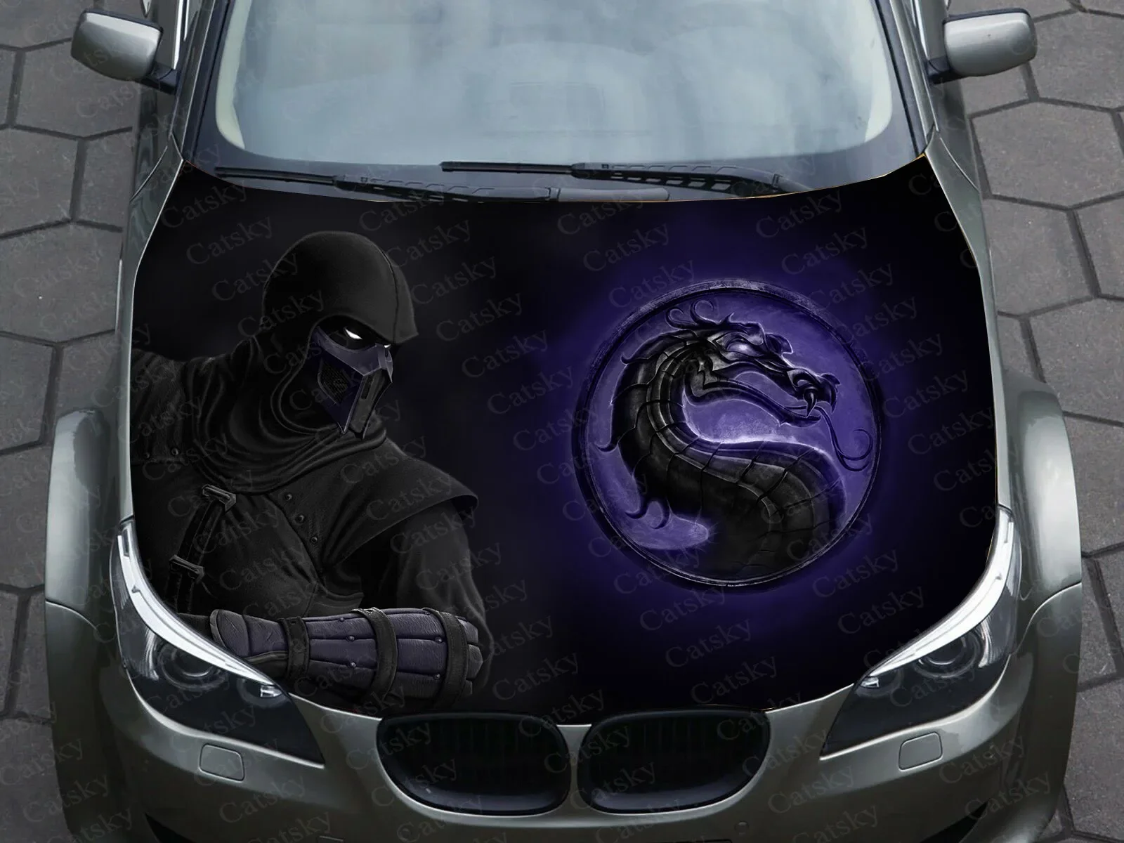 

Игра Mortal Kombat автомобильная наклейка графическая виниловая наклейка крышка узор упаковка наклейка на заказ DIY дизайн капот наклейки на двигатель