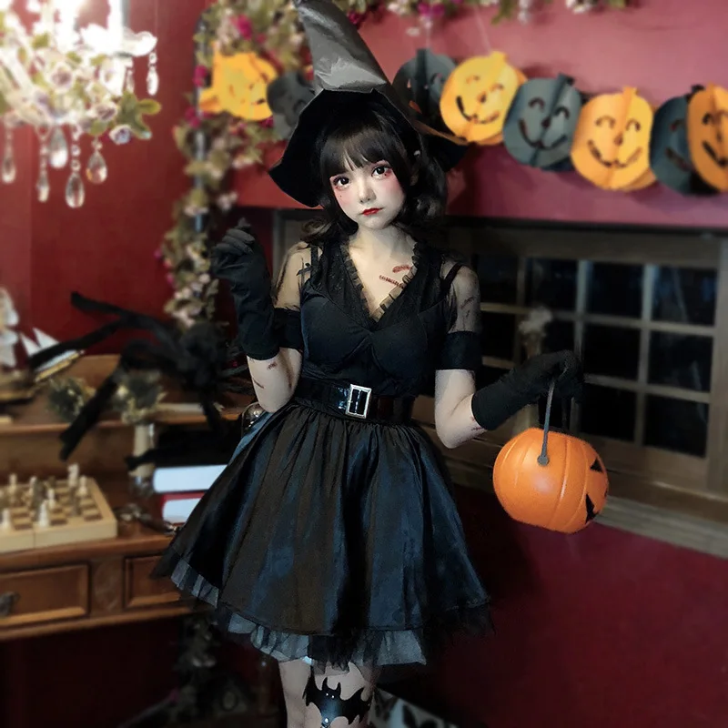 

Halloween Costumes Adult Female Stage Costume Ghost Bride Zombie Costume Witch Costume Witch Costume Performance Costume