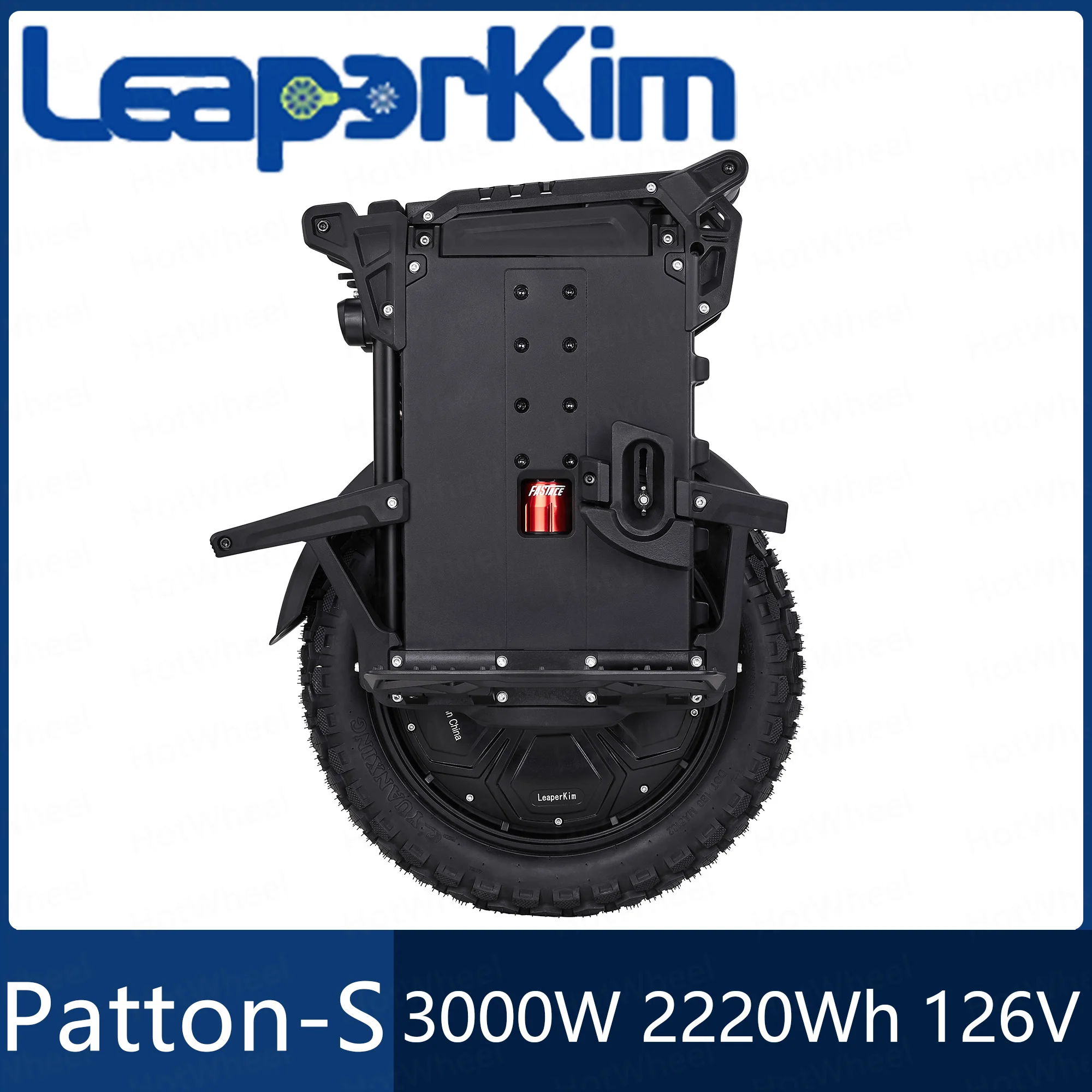 2024 Newest Leaperkim Veteran Patton S 126V 2220wh 50S Battery Smart BMS Motor 3000W Rated power Knobby Tires 18inch Unicycle