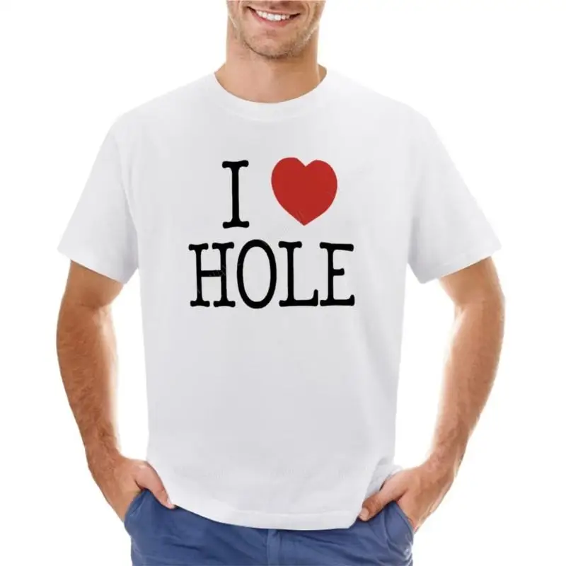 

Мужская футболка с круглым вырезом teeshirt I heart HOLE | Футболка Dorohedoro, футболка, графическая футболка, тяжелые футболки для мужчин