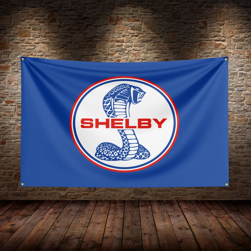 3x5 Ft S-Shelbys  Flag Polyester Printed Car Flags for Room Garage Decor