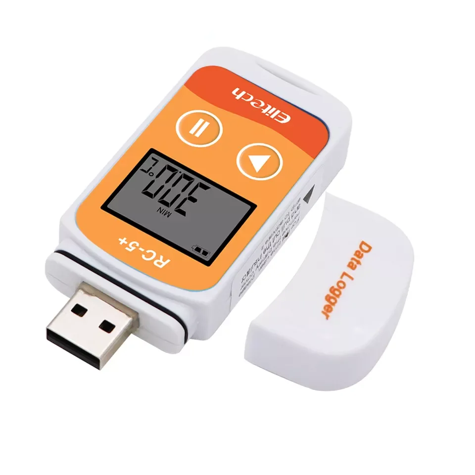 RC-5/RC-5+ USB Temperature Data Logger PDF Recorder 32000 Points Datalogger Temp Logger for Cold-chian Transport Warehouse