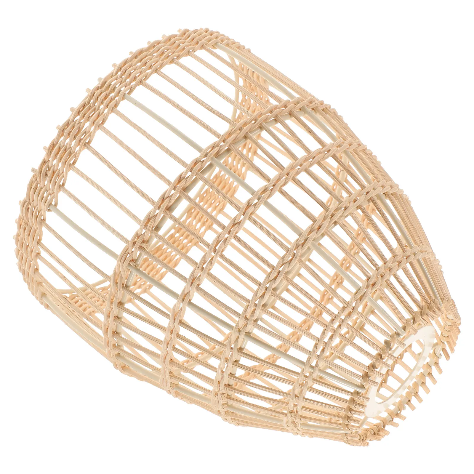 Rattan Lampshade 19x21cm Durable Woven Cover Home Decor Simple Style Warm Atmosphere Eco Solution