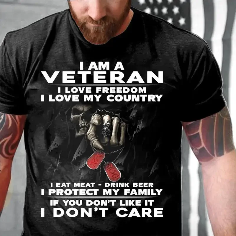Veteran T Shirt I Am A Love Freedom My Country Veterans