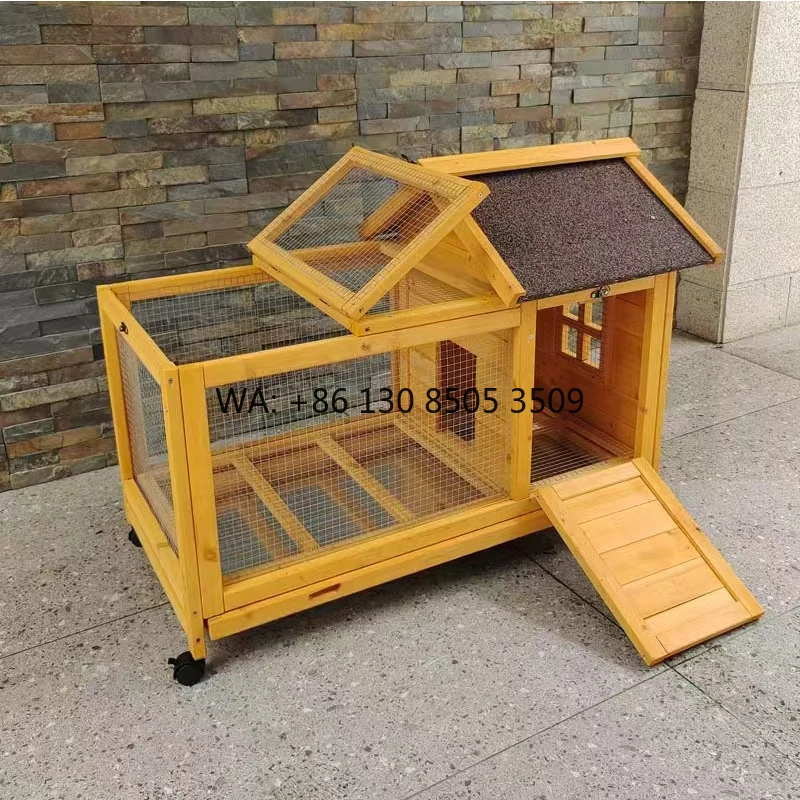 

Modern Collapsible Outdoor Solid Wooden Pet Cage Sustainable Triangle Chicken Coop Multi-Functional All Seasons Chicken Rabbit