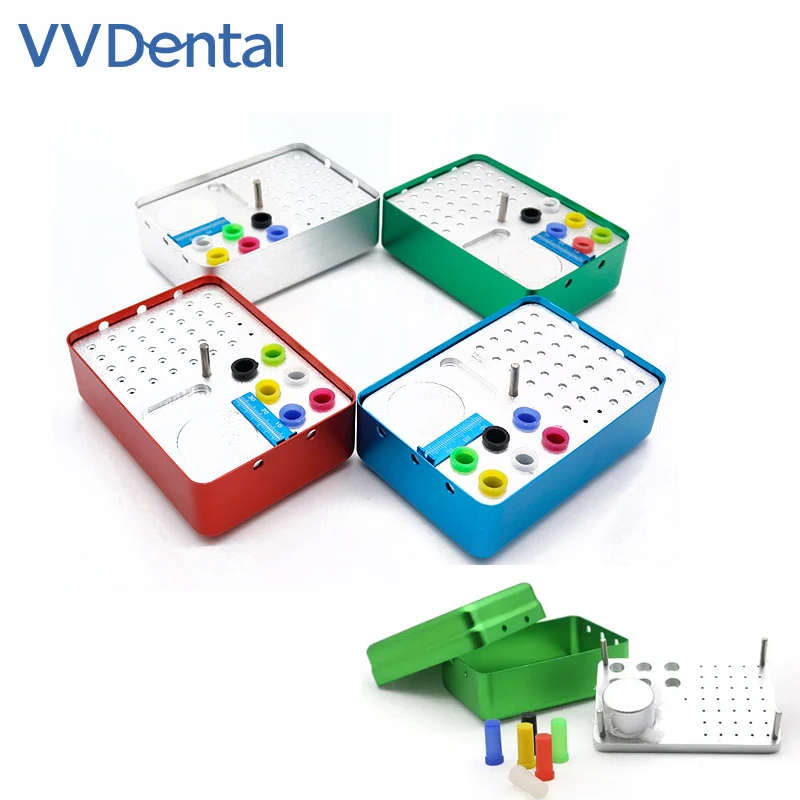 

VVDental Dental Autoclavable Endo Box For Endo Files 35 Holes Dental Burs Multifunction Sterilizable Box Dentist Tool