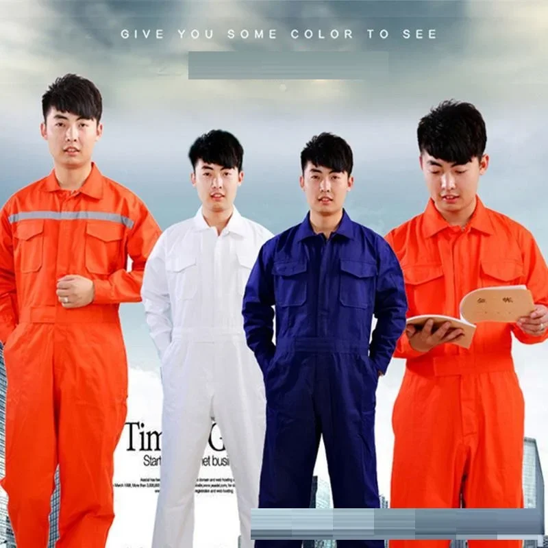 

Work Overalls Uniforms Men Cotton Working Coveralls Car Repair Workshop Mechanic Plus Size Worker Uniforms Sailor Work Suits