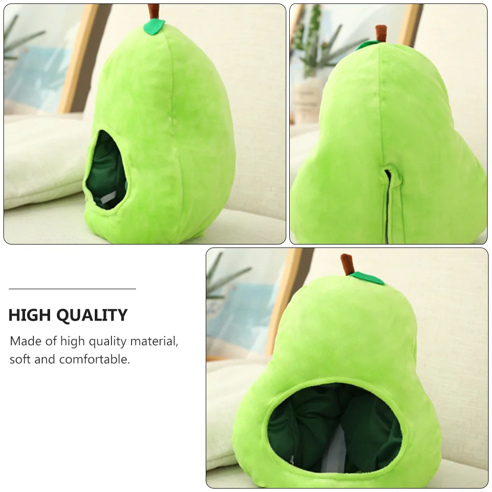 Fragrant Pear Hat Party Photo Props Headband Funny Headwear Shaped Headgear Fruit Pillow Hats Favor Festival Cap Cartoon Stage