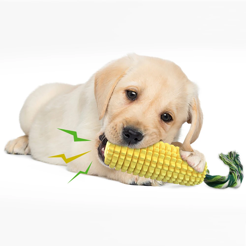 Corn Chew Dog Toy For Medium Large Dogs Outdoor Interactive Tooth Clean Bite Resistant Toys Labrador French Bulldog Pet Supplies