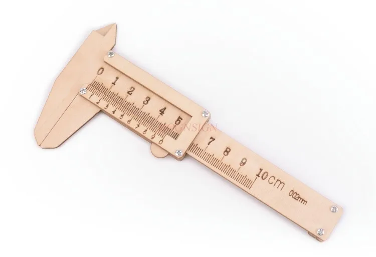 Vernier caliper science steam toy homemade measuring tool pupils handmade diy wooden technology small production