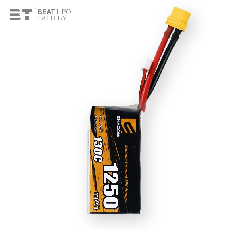 6s 22.2V 1250mAh 130C LiPo Battery For RC Quadcopter Helicopter FPV Racing Drone Spare Parts 22.2V Rechargeable Battery