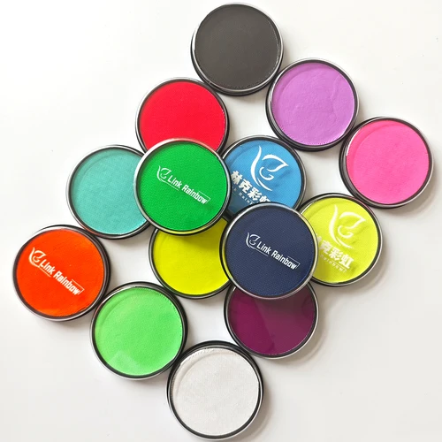 Imagen 1 del producto Pintura facial de 20g, Color neón UV no tóxico a base de agua para eventos deportivos, reuniones familiares, artículos de vestir para festivales