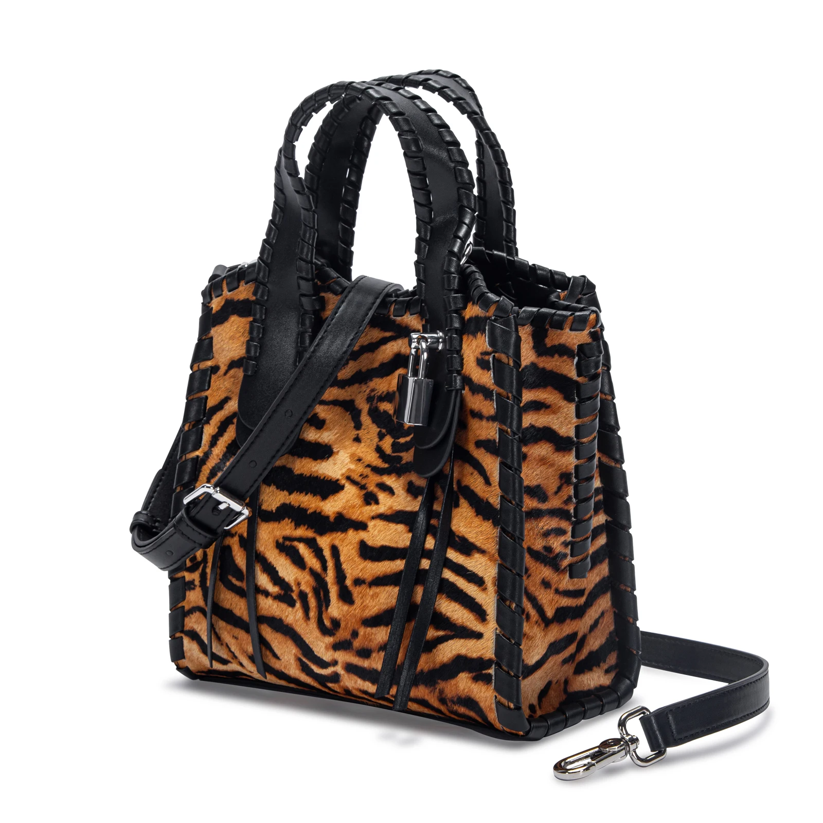 Women\'s Bag Fashion Classic Solid Leopard Pattern Female Handbag Light Luxury High Grade Genuine Leather Lady Crossbody Bag