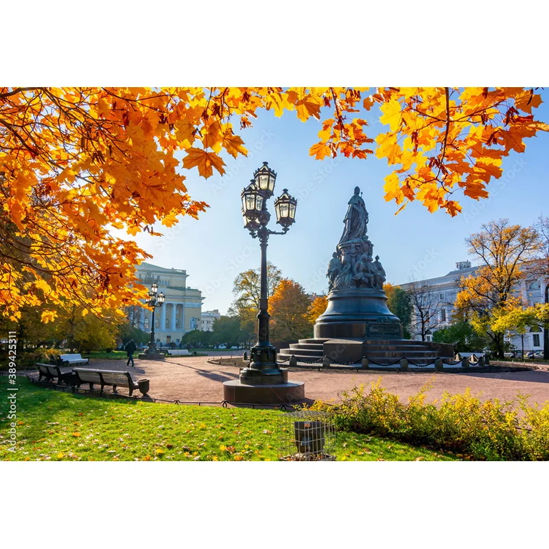 NITREE Art Cloth Background European Landscape Famous Scenic Spots Street  Night Scene Photography Background Props  OZ-08