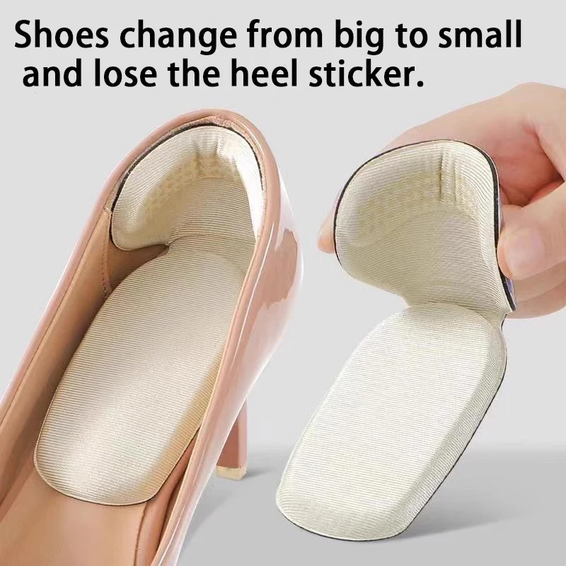 T-Shape Foam Heel Stickers Heel Protectors High Heel Insoles Flat Heel Insoles Shoe Adjusters Women's Half Insoles 2pcs/4pcs