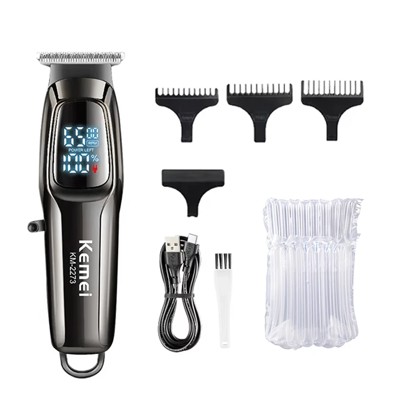 Kemei Professionele Elektrische Tondeuse Kit Oplaadbare Trimmer Scheerapparaat Voor Mannen USB Opladen Baard Scheermes KM-PG1990A 2273 1102