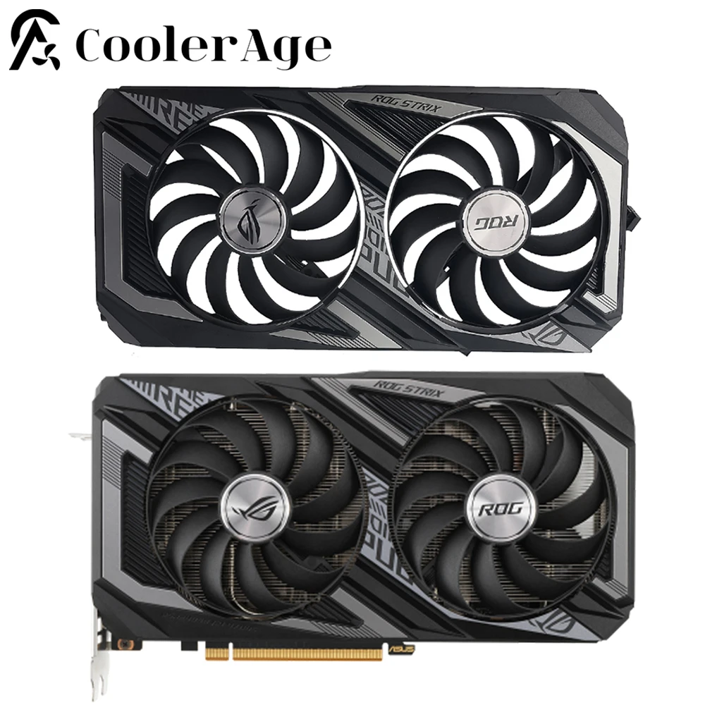 

95MM CF1010U12D RX6600 Graphics Card Replacement Fan Case For ASUS ROG Strix Radeon RX 6600 XT OC Edition 8GB GDDR6 Cooler Fan