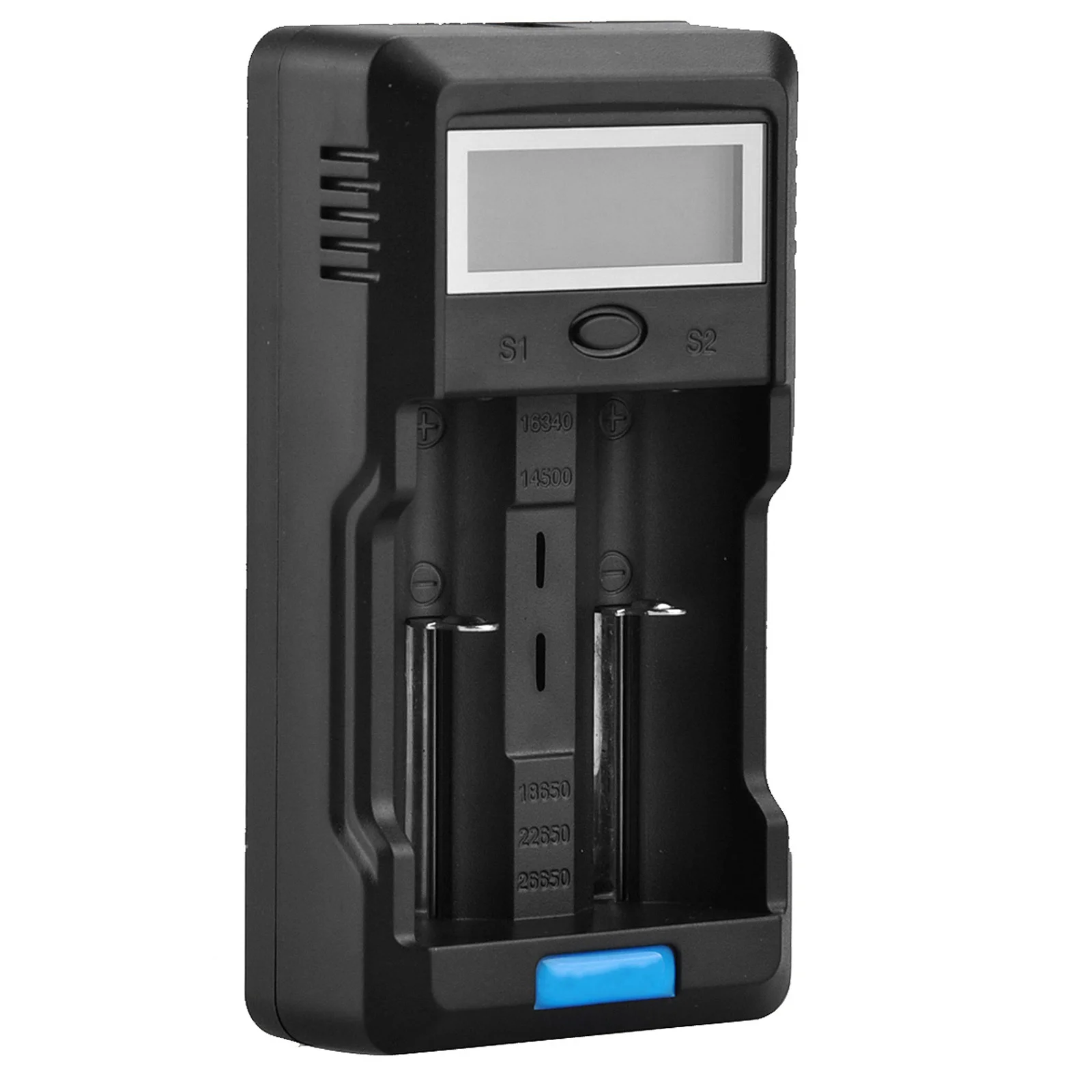 Foxnovo F-2 Li-Ion LCD de 2 slots - Alerta de som de saída USB portátil inteligente Power Bank