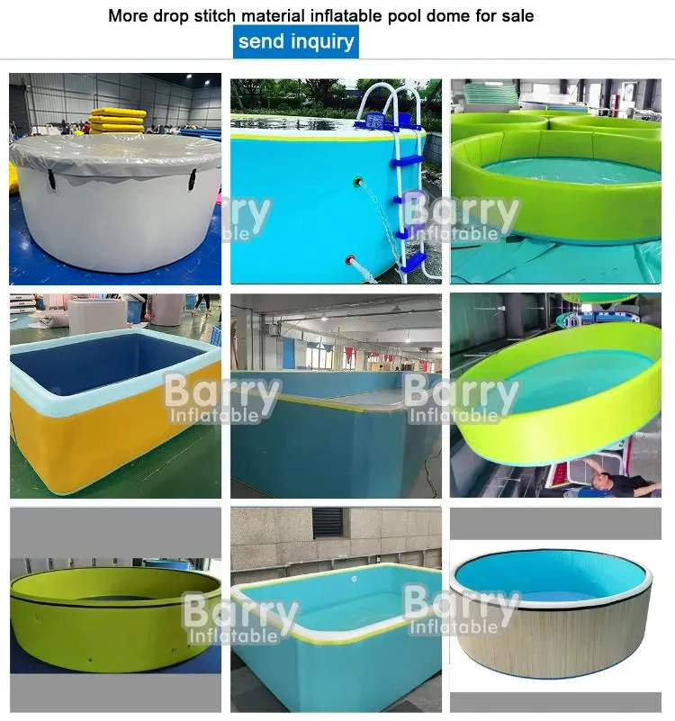 تكنولوجيا الهواء المتعددة مخصصة المحمولة بركة المياه السباحة Dwf طفل حمام سباحة قابل للنفخ قطرة غرزة النسيج Dwf الاطفال قطرة غرزة بركة