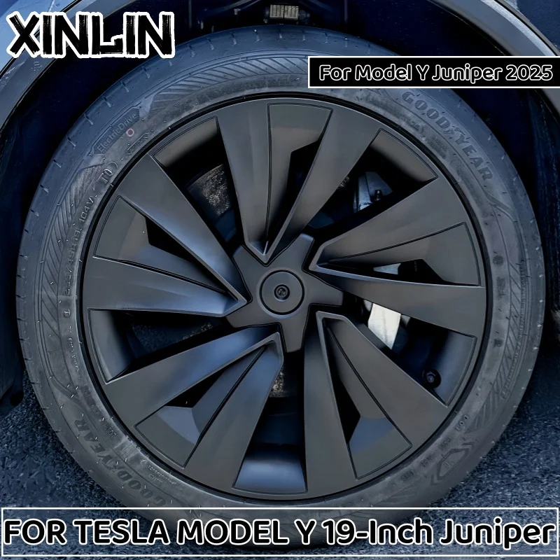 4PCS Wheel Cover Car Replacement Wheel Cover Automobile Hub Cap Full Rim Car for Tesla Model Y Juniper 19 Inch 2025 Accessories
