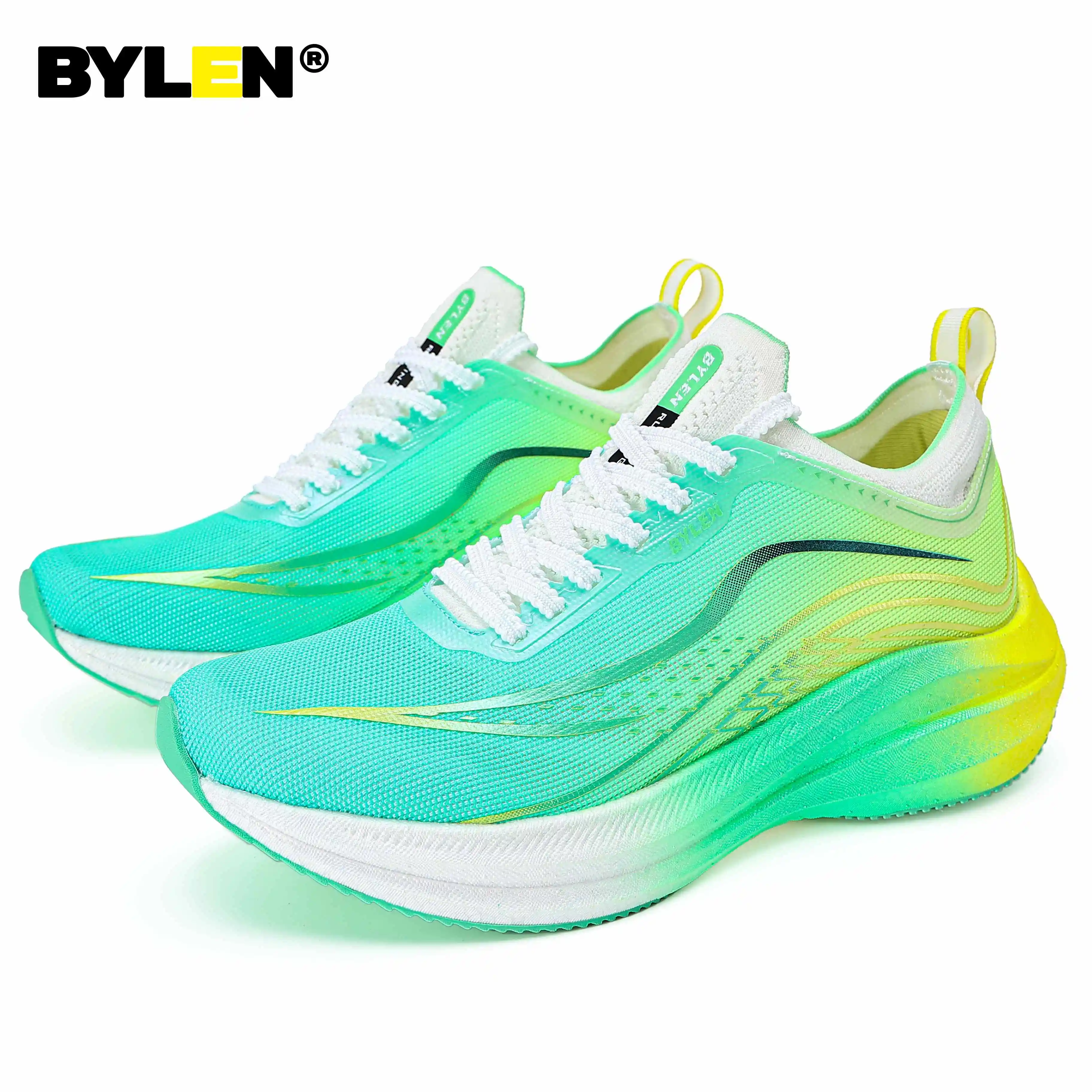 

BYLEN Men Marathon carbon fiber Running Shoes Lightweight Breathable Equipped with Superior Shock Absorption Technology