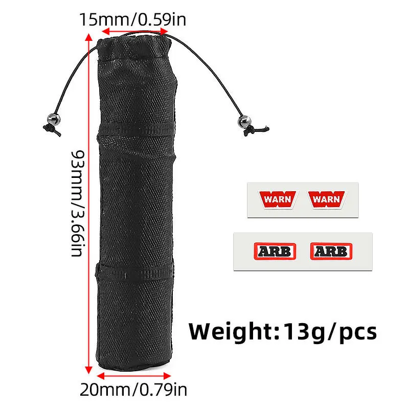 Symulacja samochodu RC, dekoracja w kształcie śpiwora dla modeli w skali 1/6, 1/8, 1/10, kompatybilna z Axial SCX10, Traxxas TRX4, D90, MJX H8H, YK4102