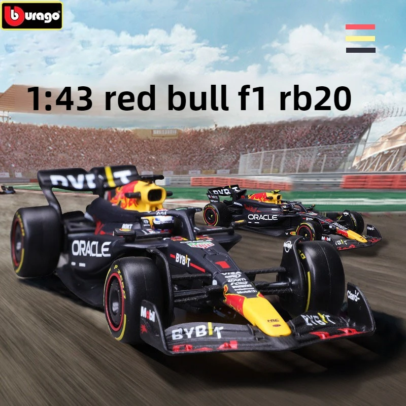 Bburago1:43 Red Bull Rb20 2024 Formula 1 Die-Cast Alloy Racing F1 Car Model #1 Max Verstappen #11 Sergio Perez Boy Toys Gift