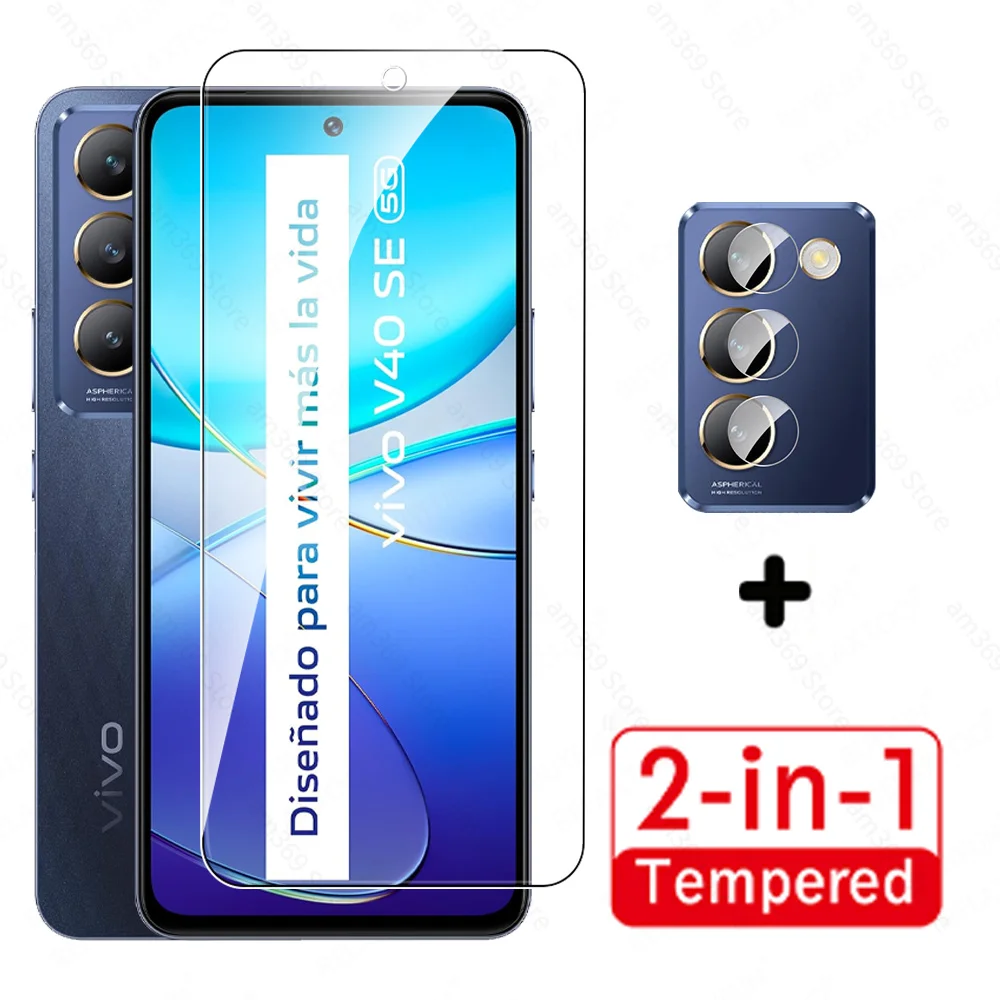 2in1 Tempered Glass Glass For Vivo V40 SE 5G Camera Screen Protector V30 Lite V 30 Light 4G VivoV40SE VivoV30Lite V40SE V30Lite