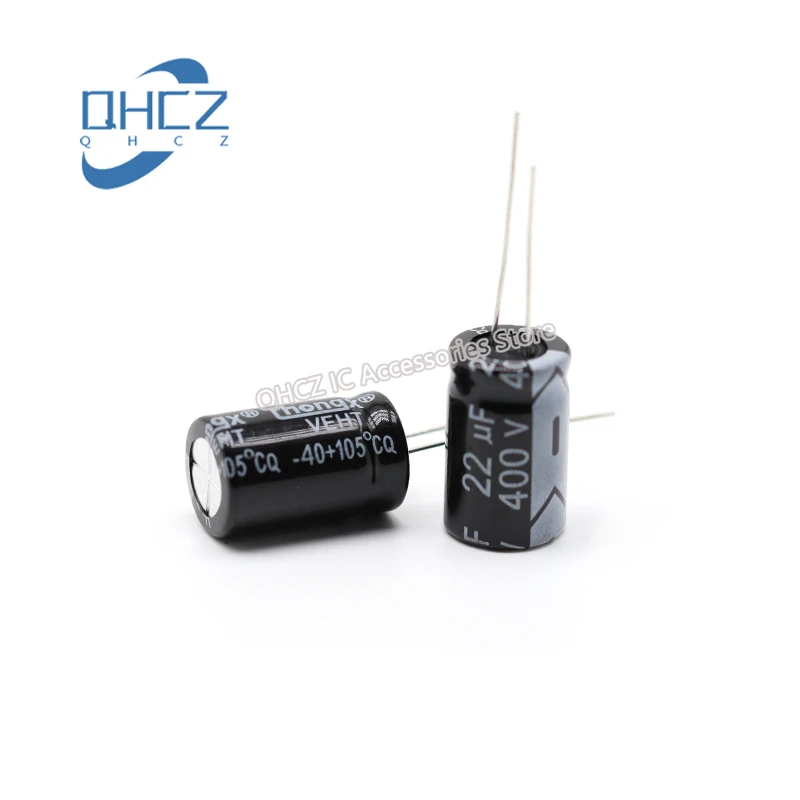 10pcs 400V22UF DIP electrolytic capacitor original genuine switching power supply volume 13X20MM