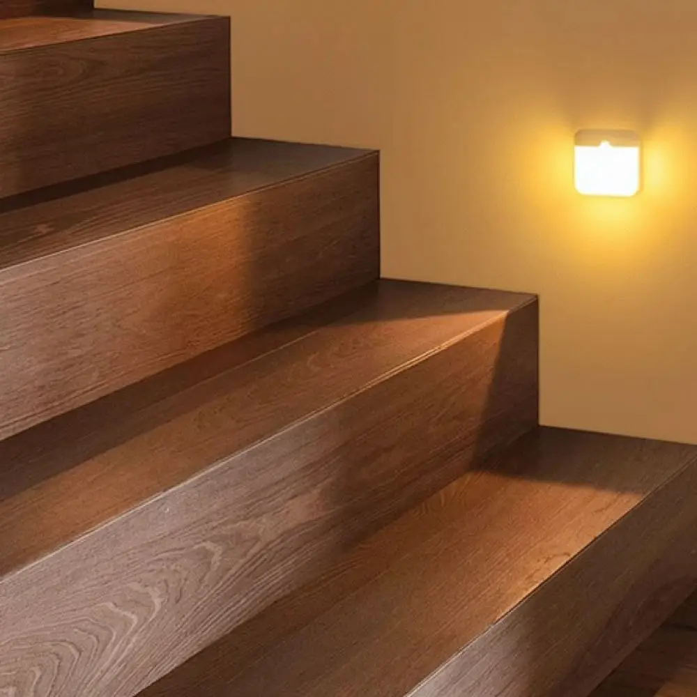 Rechargeable LED Motion Sensor Light Magnetic Wall Lamp For Stairs Corridor Wireless Auto Induction Indoor Safety Lighting