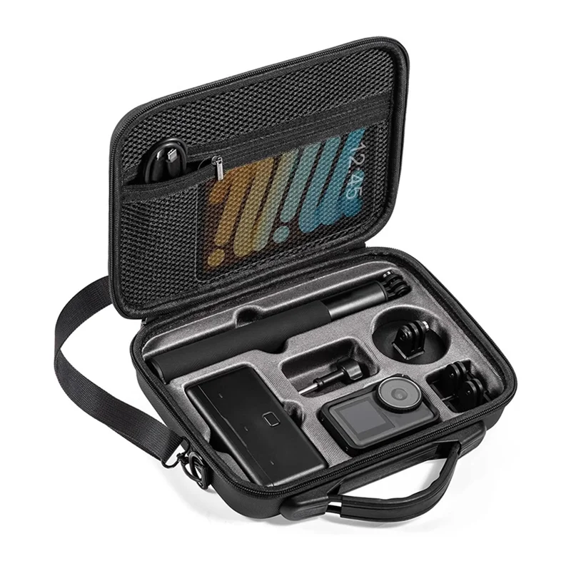 حافظة كاميرا محمولة BAAE لـ DJI Action 3/4/5 Pro حقيبة تخزين للسفر مع ملحقات كاميرا مبطنة واقية