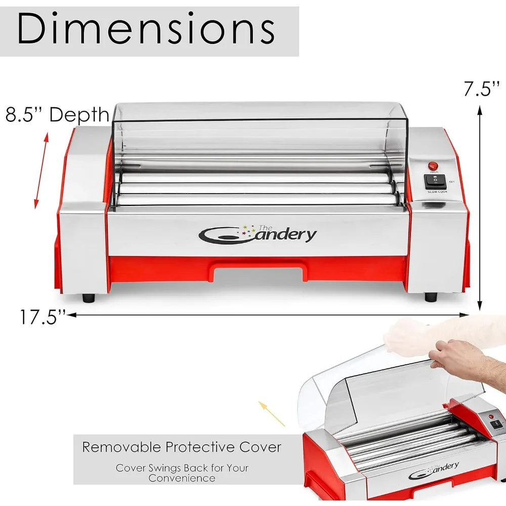 Machine à Hot Dog Électrique pour Enfants et Adultes, Rouleau à Saucisses, Cuisinière à Gril, Capacité de 6 Hot Dog, Ménage