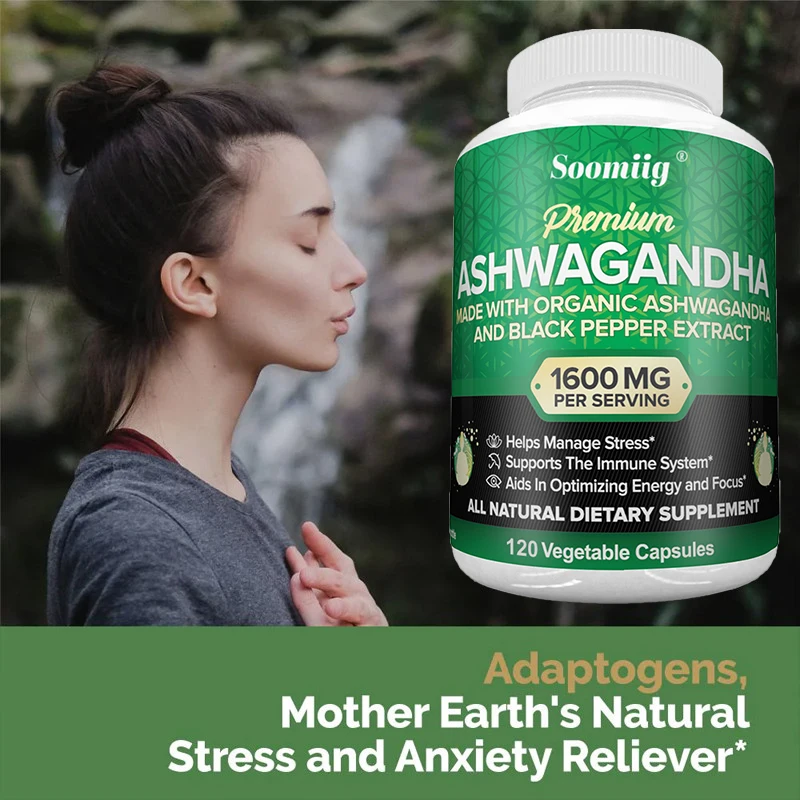 Organic Ashwagandha Veggie Capsules Purely organic energy support, stress relief, and enhanced sleep.