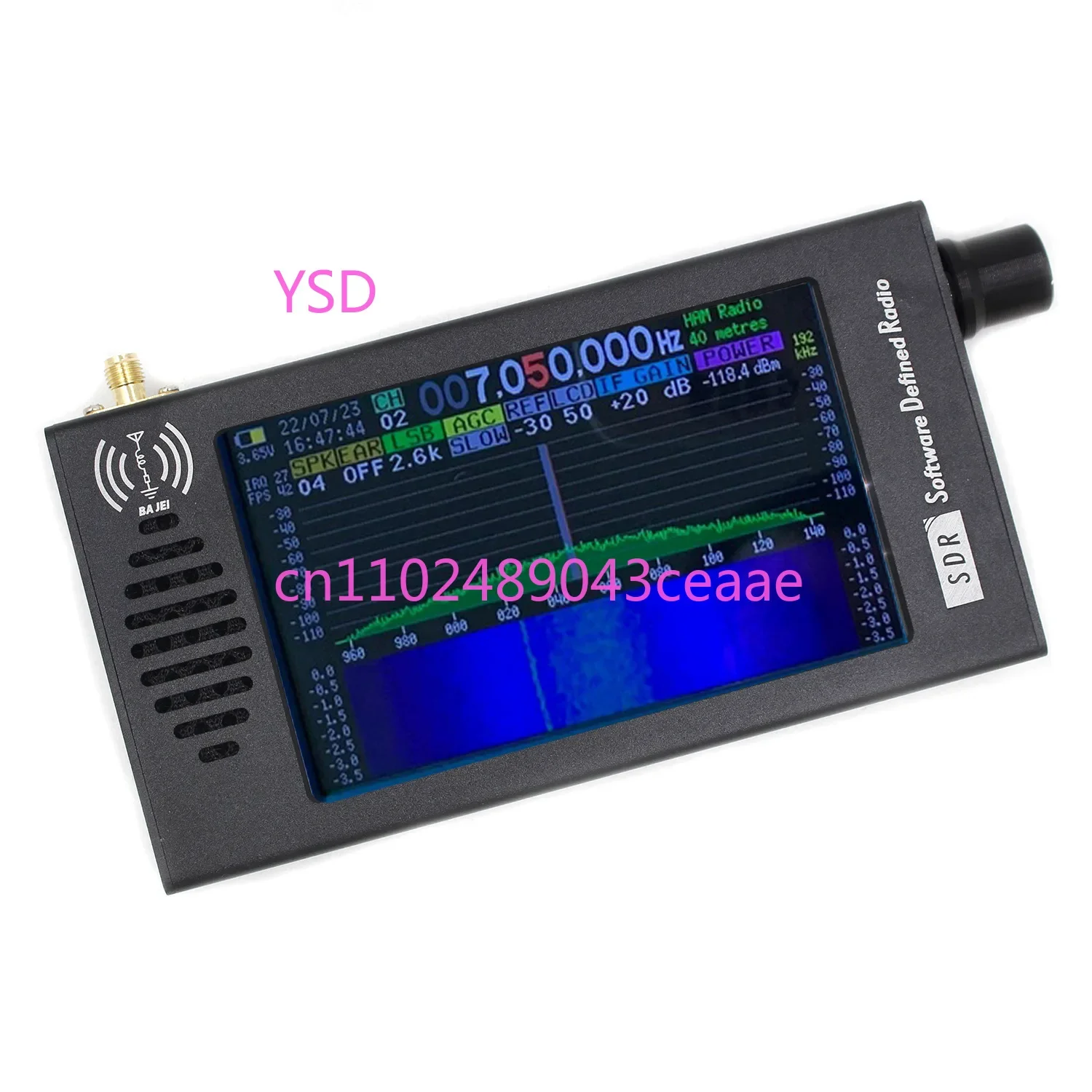 Radio, shortwave, FM, radio receiver 4.3 inch IPS 800x480 resolution