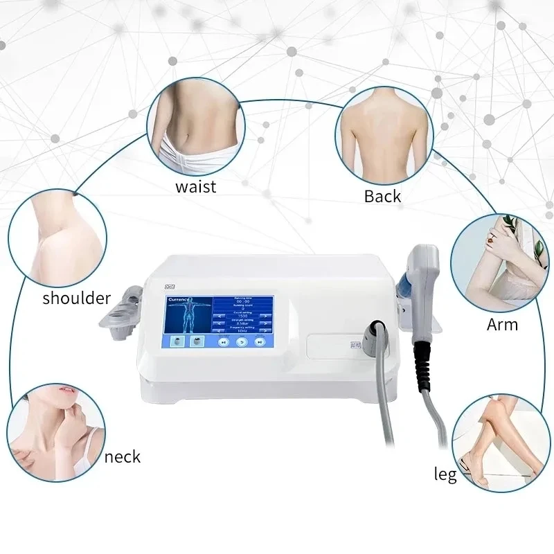 2023 Nieuwe Professionele Pneumatiek Schokgolf Apparaat Body Massager Been Knie Pijn Therapie Fysiotherapie Schokgolf Voor Relax Treatm